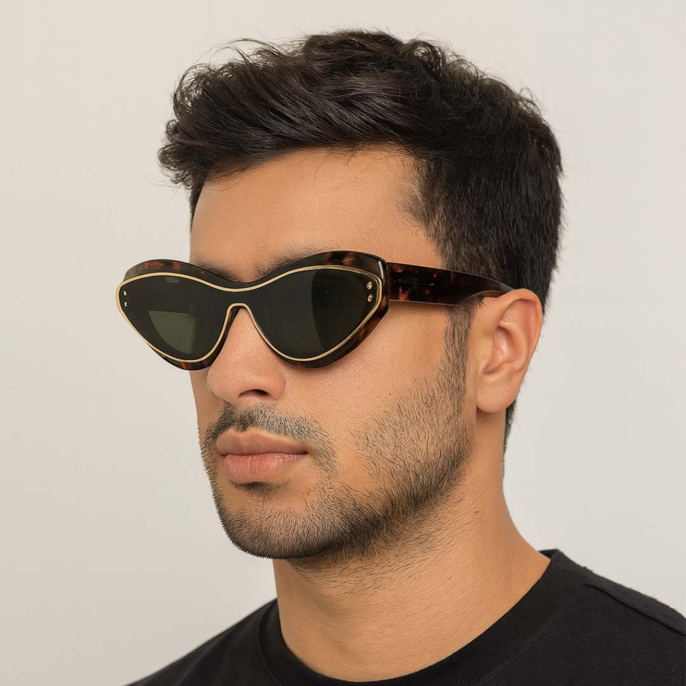 Curv | Panther Golden Cateye Sunglass