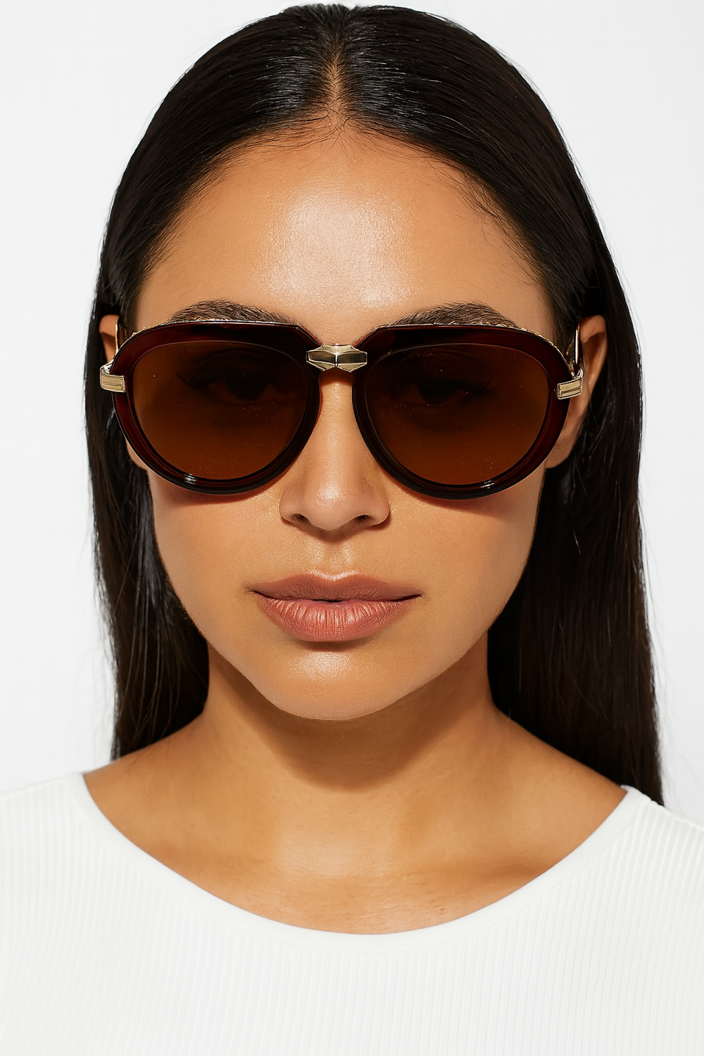 Toronto | Golden Brown Foldable Aviator Sunglass