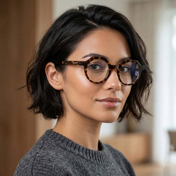 Oceania | Panther transparent Round Sunglass