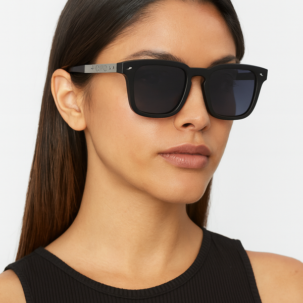 Libya | Black Oversized Wayfarer Sunglass