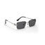 MW Rectangle| Silver Black  Sunglass