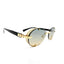 Phuket | Golden Blue Dual Tone Four Stud Round Sunglass