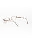 Four Diamond Lady | Rose Gold Oval Transparent Sunglass