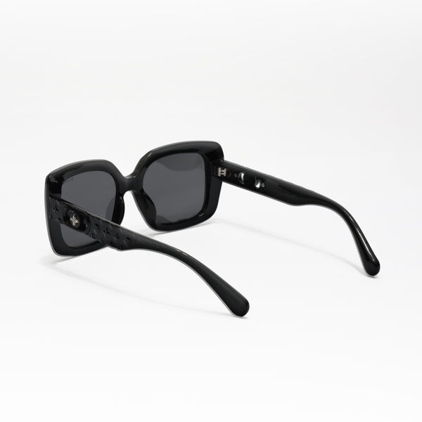NY | Black Wayfarer Oversize Sunglass