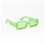 Rome | Green Transparent Rectangle Sunglass