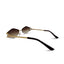 Rose Kiss | Brown Rimless Sunglass