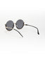 Vintage Underline | Golden Grey Round Sunglass