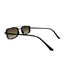 Romania | Black Brown Rectangle Sunglass