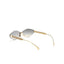 Rose Diamond | Golden Light Brown Rimless Sunglass