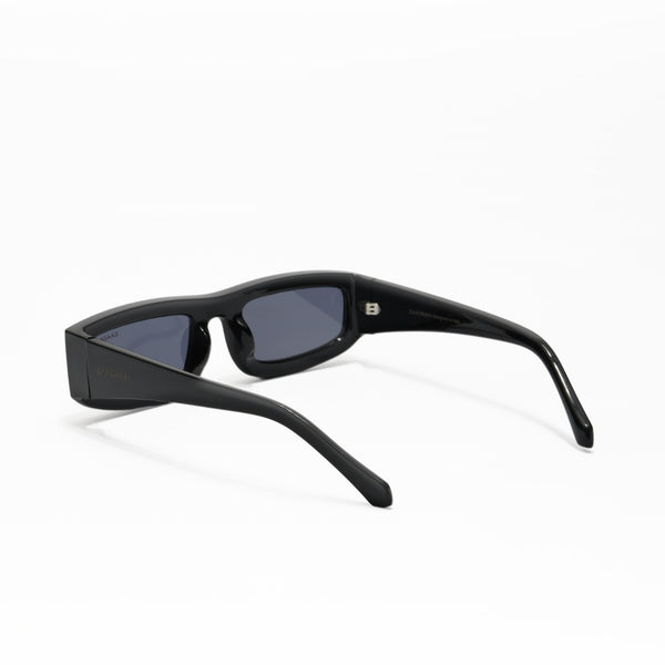 Sudan | Black Golden Rectangle Sunglass