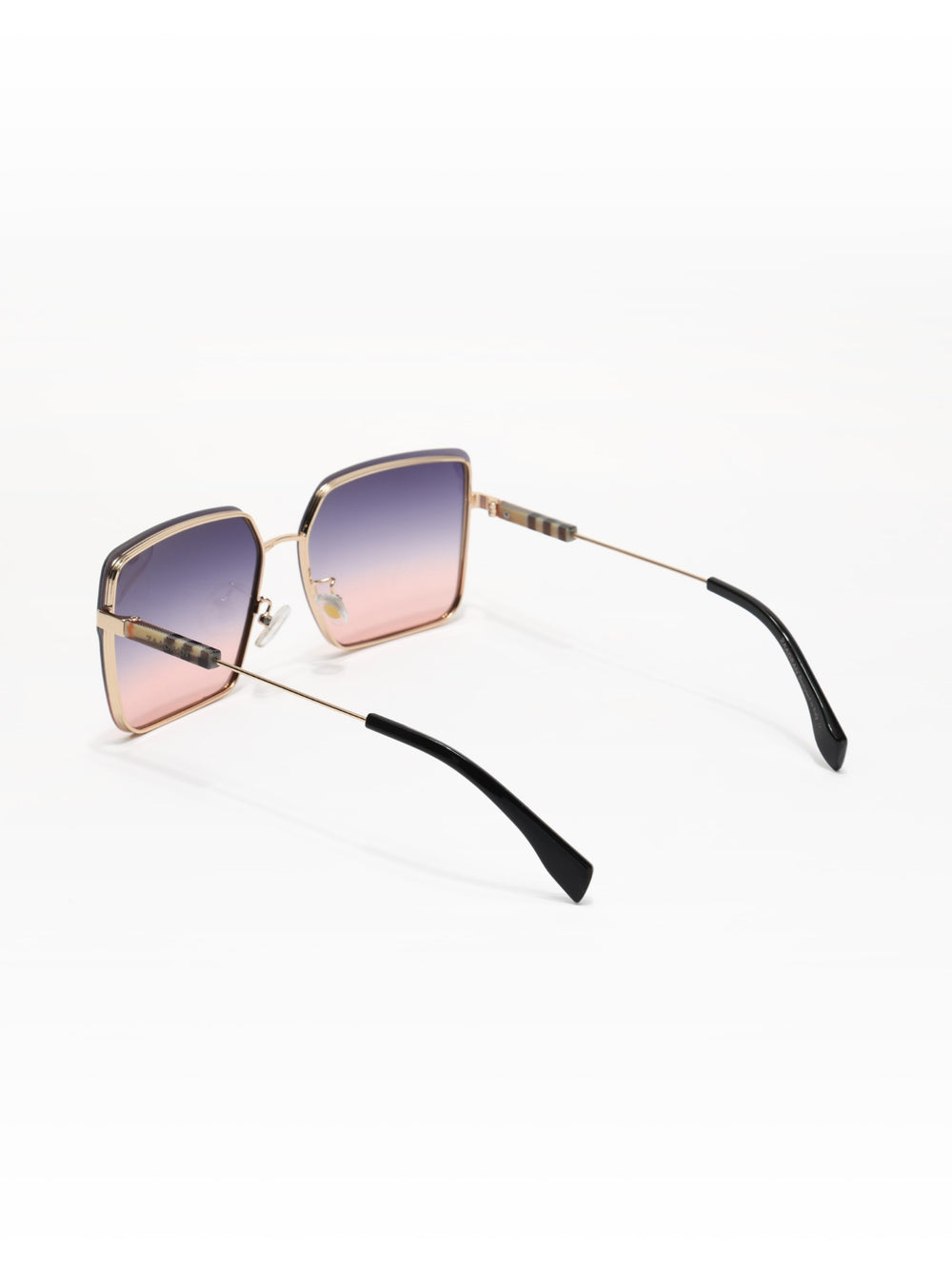 Burber | Golden Pink Oversize Wayfarer Sunglass