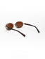 Phuket | Golden Brown Four Stud Round Sunglass