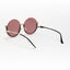 Vintage Underline | Golden Pink Round Sunglass