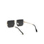 Alberta | Black Rimless Square Sunglass