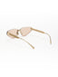 Florence | Champagne Pink Rimless Cateye Sunglass