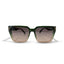 Madrid | Green Brown Arrow Wayfarer Sunglass