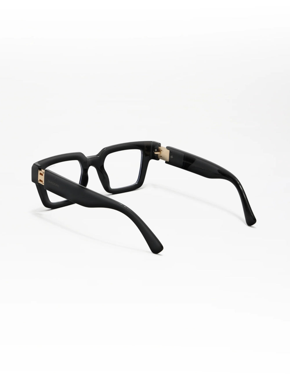 Ontario | Black Transparent Rectangle Wayfarer Sunglass