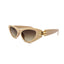 Diva | Peach Golden Cateye Sunglass