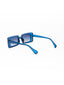 Lisbon  | Blue Rectangle Wayfarer Sunglass