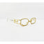 Diamond Glare | White Transparent Golden Crystal Rectangle Sunglass