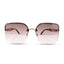 Barbados | Champagne Pink Dual Tone Oversize Sunglass