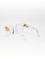 Naked Eyes | White Transparent Oversize Sunglass