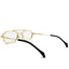 Metal Eyes | Golden Transparent Wayfarer Sunglass