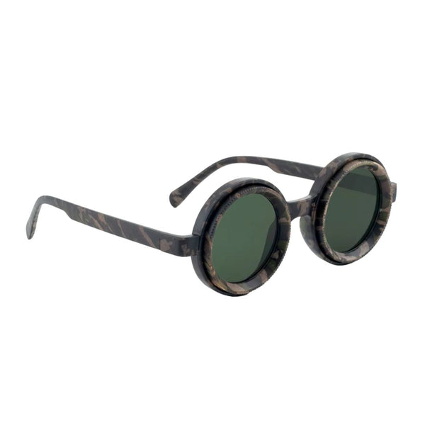 Rotater | Army Green Round Sunglass