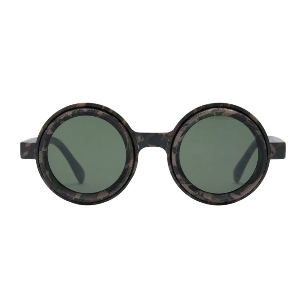 Rotater | Army Green Round Sunglass