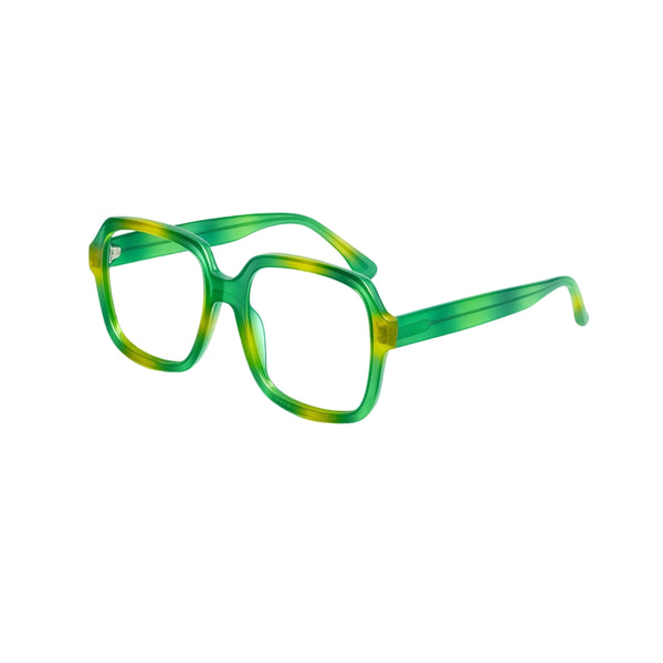 Albania | Green Transparent Oversize Wayfarer Sunglass