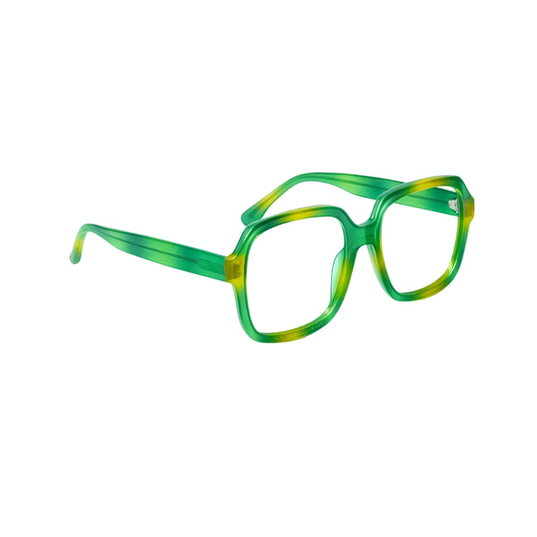 Albania | Green Transparent Oversize Wayfarer Sunglass