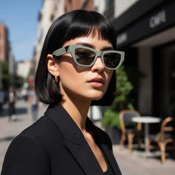 UAE | Silver Golden Cateye Wayfarer Sunglass