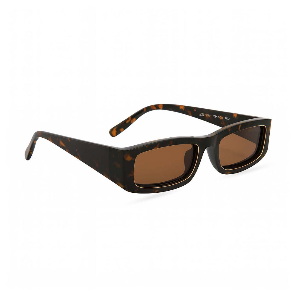 Sudan | Panther Golden Rectangle Sunglass