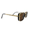 Romania | Golden Brown Rectangle Sunglass