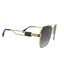 Alaska | Golden Blue Aviator Sunglass