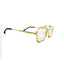 Metal Eyes | Golden Transparent Wayfarer Sunglass