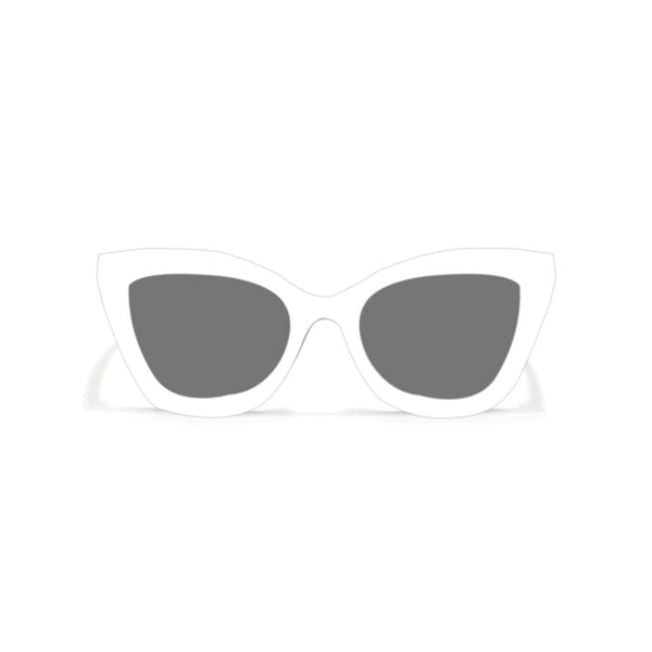 NY | White Cateye Oversize Sunglass