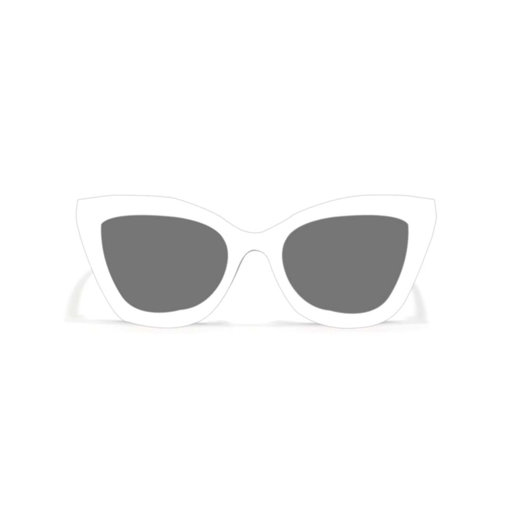 NY | White Cateye Oversize Sunglass