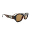 Bangkok | Dark Brown Round Rectangle Sunglass