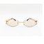 Rose Kiss | Golden Peach Rimless Sunglass