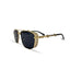 Sweden | Golden Black Aviator Sunglass