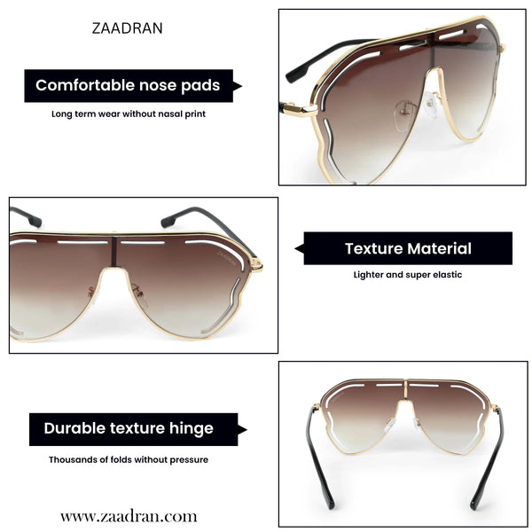Osaka | Golden Brown Dual Tone Aviator Sunglass