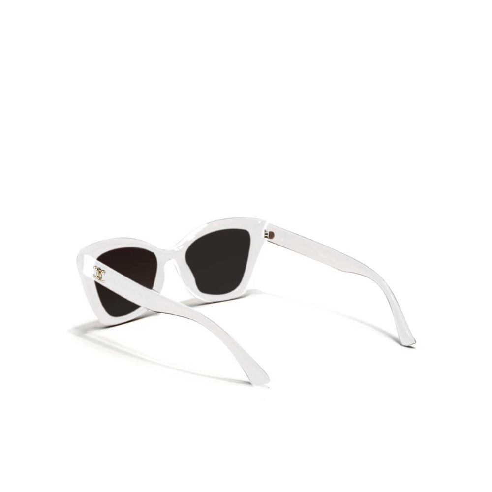 NY | White Cateye Oversize Sunglass
