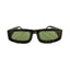 Sudan | Army Green Silver Rectangle Sunglass