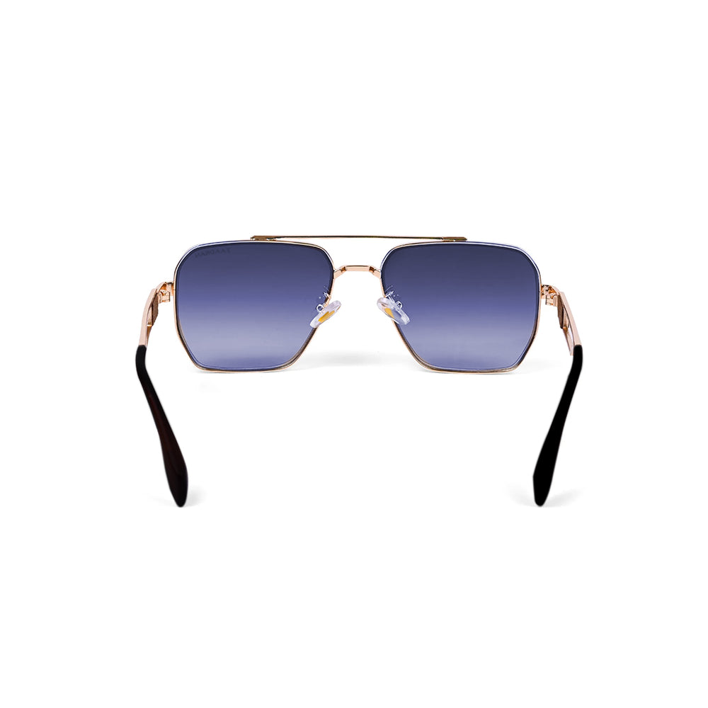 Alaska | Golden Blue Aviator Sunglass - (ZAADWFALBLU0003)