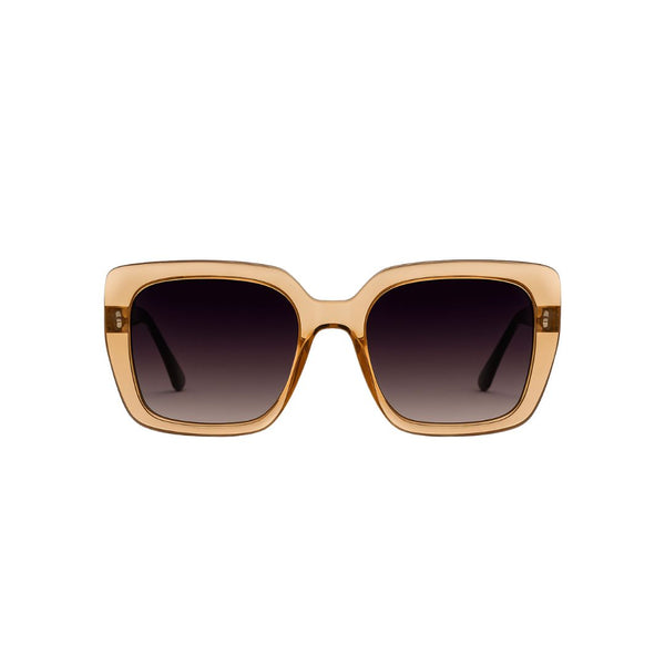 NY | Peach Wayfarer Oversize Sunglass
