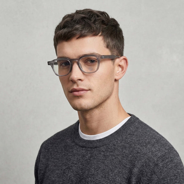 Melbourne | Grey Transparent Wayfarer Sunglass