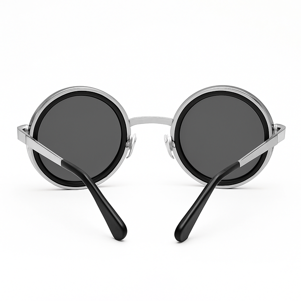 Rotater | Silver Round Sunglass