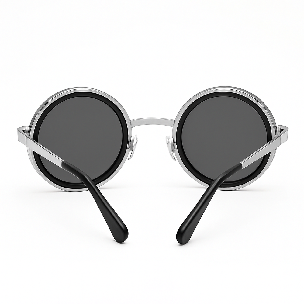 Rotater | Silver Round Sunglass