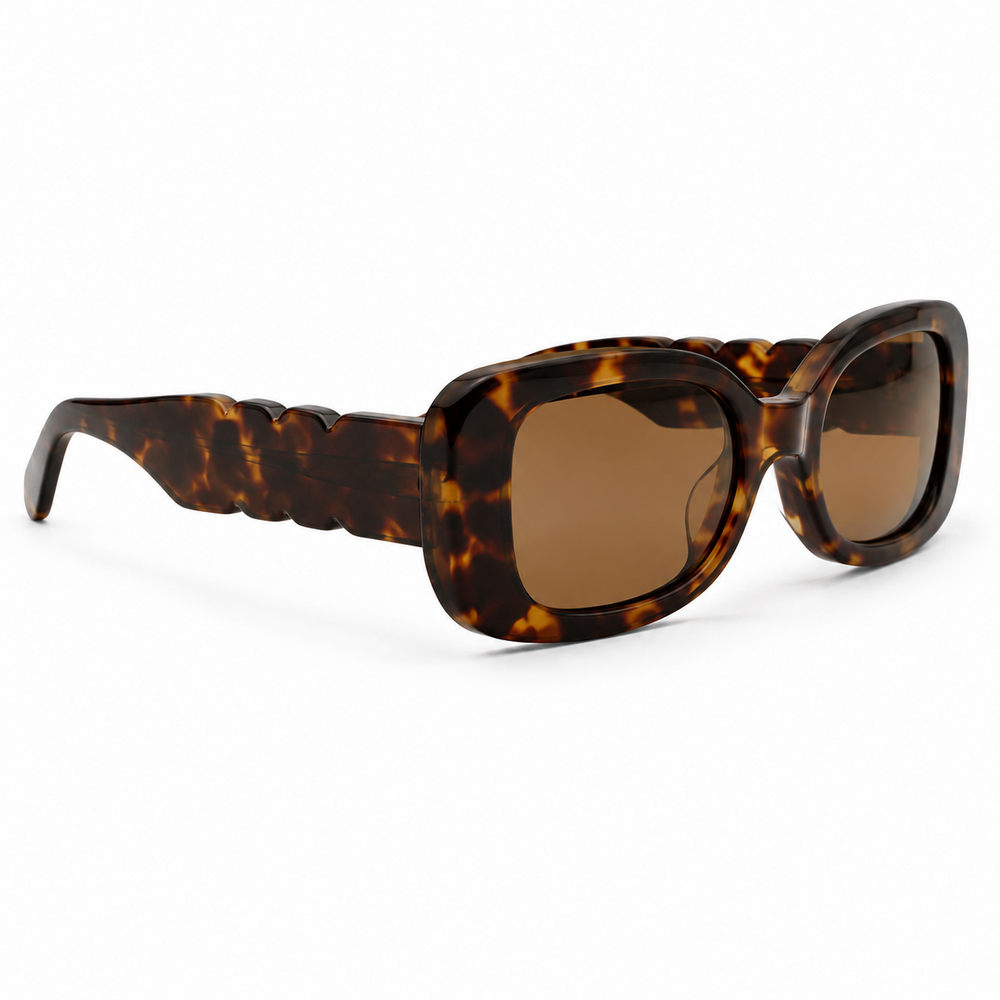 Russia | Leopard Rectangle Sunglass
